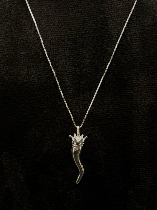 Corno Porta Fortuna Kette aus 925 Sterling Silber – Italienischer Glücksbringer