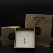 Silver chain with pendant made of 925 sterling silver 
