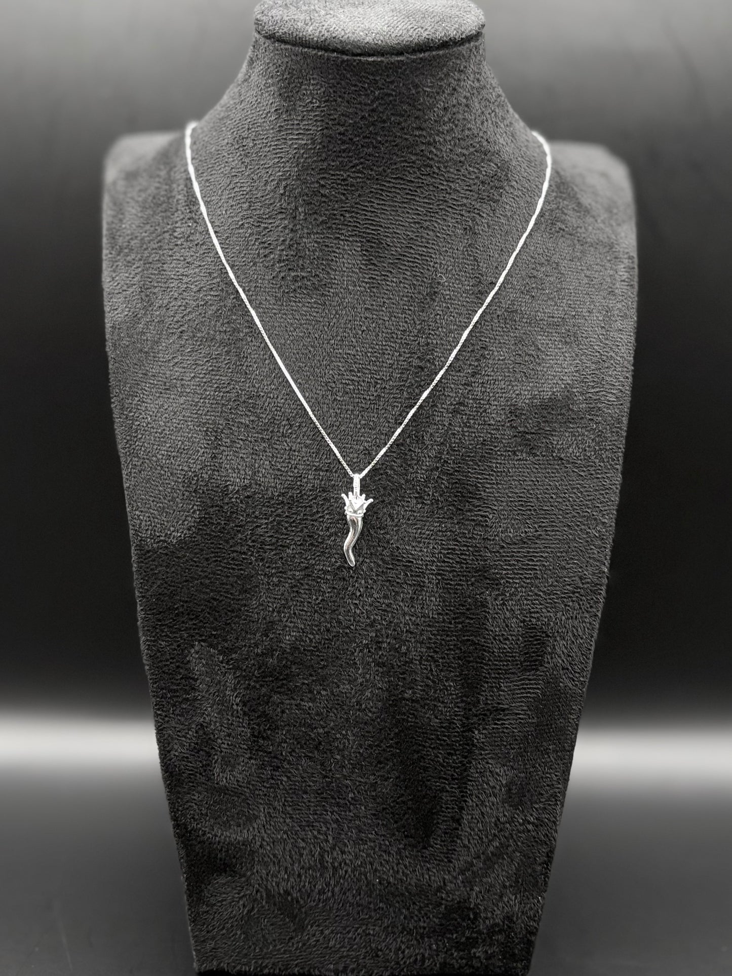 Corno Porta Fortuna Kette aus 925 Sterling Silber – Italienischer Glücksbringer