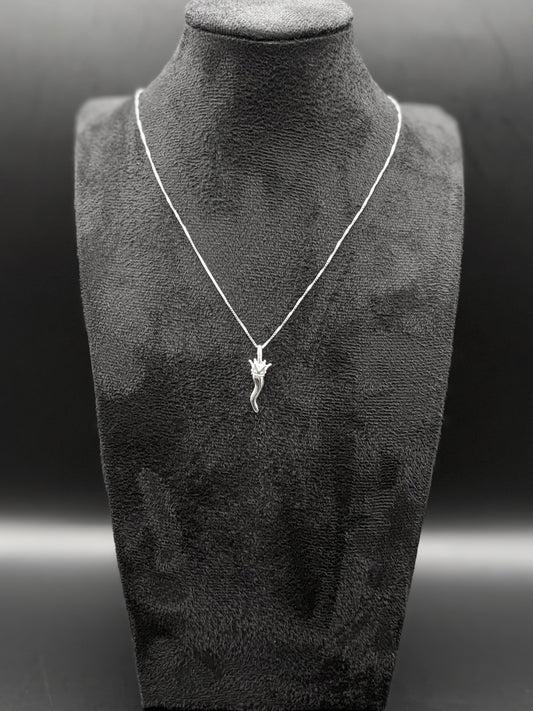 Corno Porta Fortuna Kette aus 925 Sterling Silber – Italienischer Glücksbringer