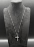 Cross Necklace with Zirconia in 925 Sterling Silver