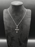 Ankh Kreuz Halskette mit Zirkonia aus 925 Sterling Silber
