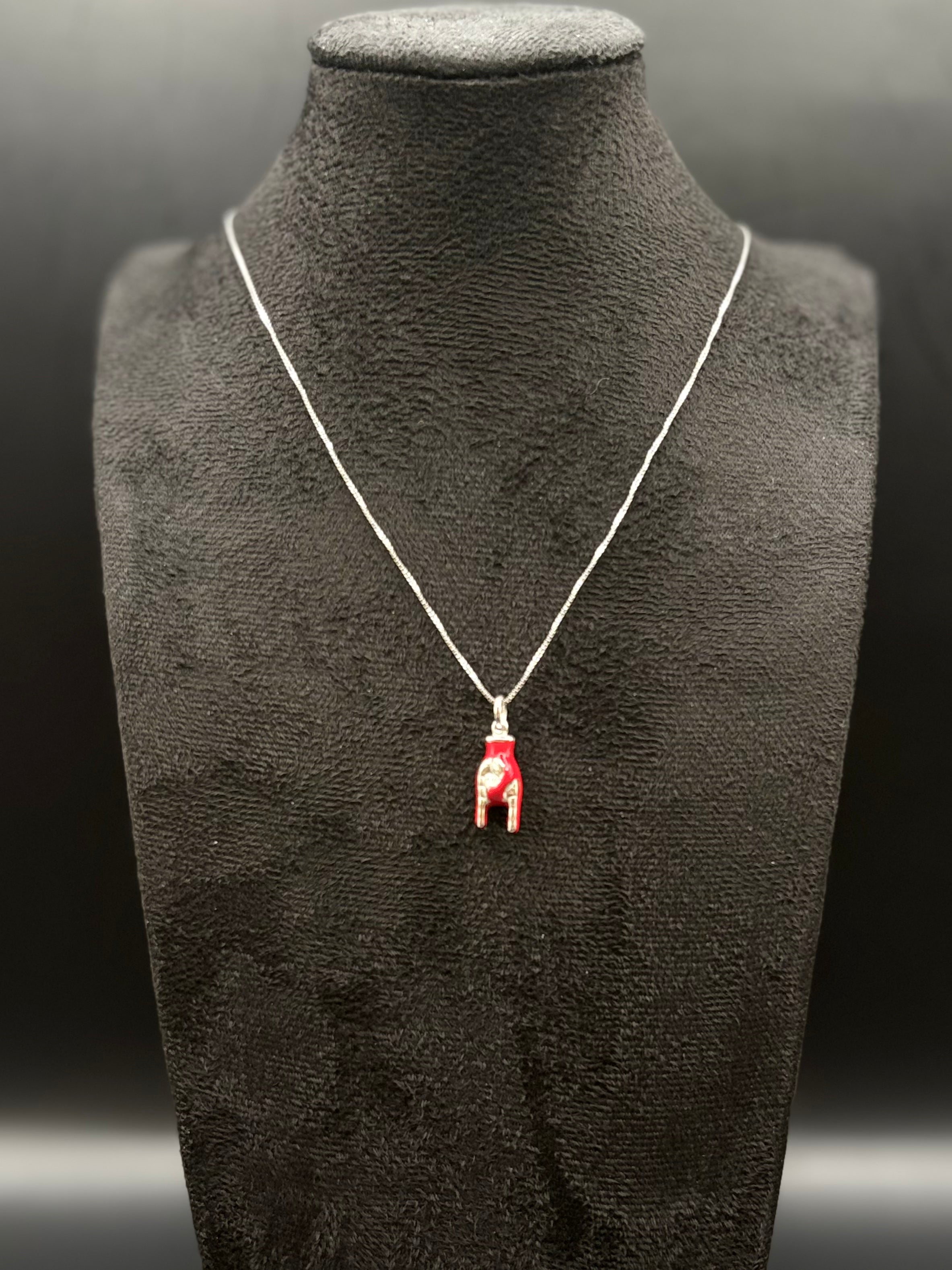 Catena in argento con pendente in argento sterling 925 