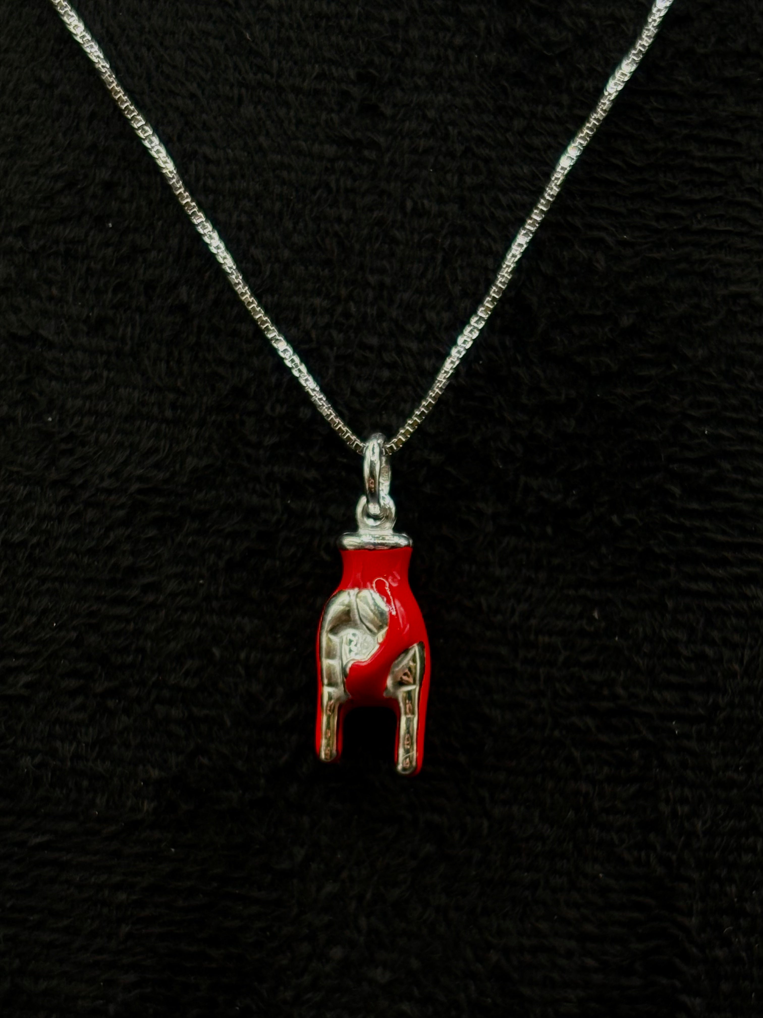 Catena in argento con pendente in argento sterling 925 