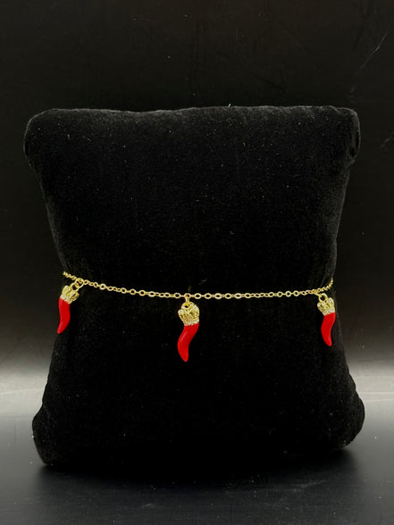 Corno Armband mit Zirkonia aus 925 Sterling Silber vergoldet