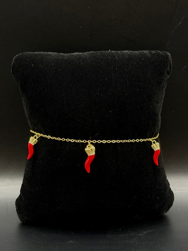 Corno Armband mit Zirkonia aus 925 Sterling Silber vergoldet