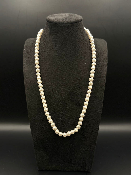 Elegante collana di perle in argento 925 - 45 cm