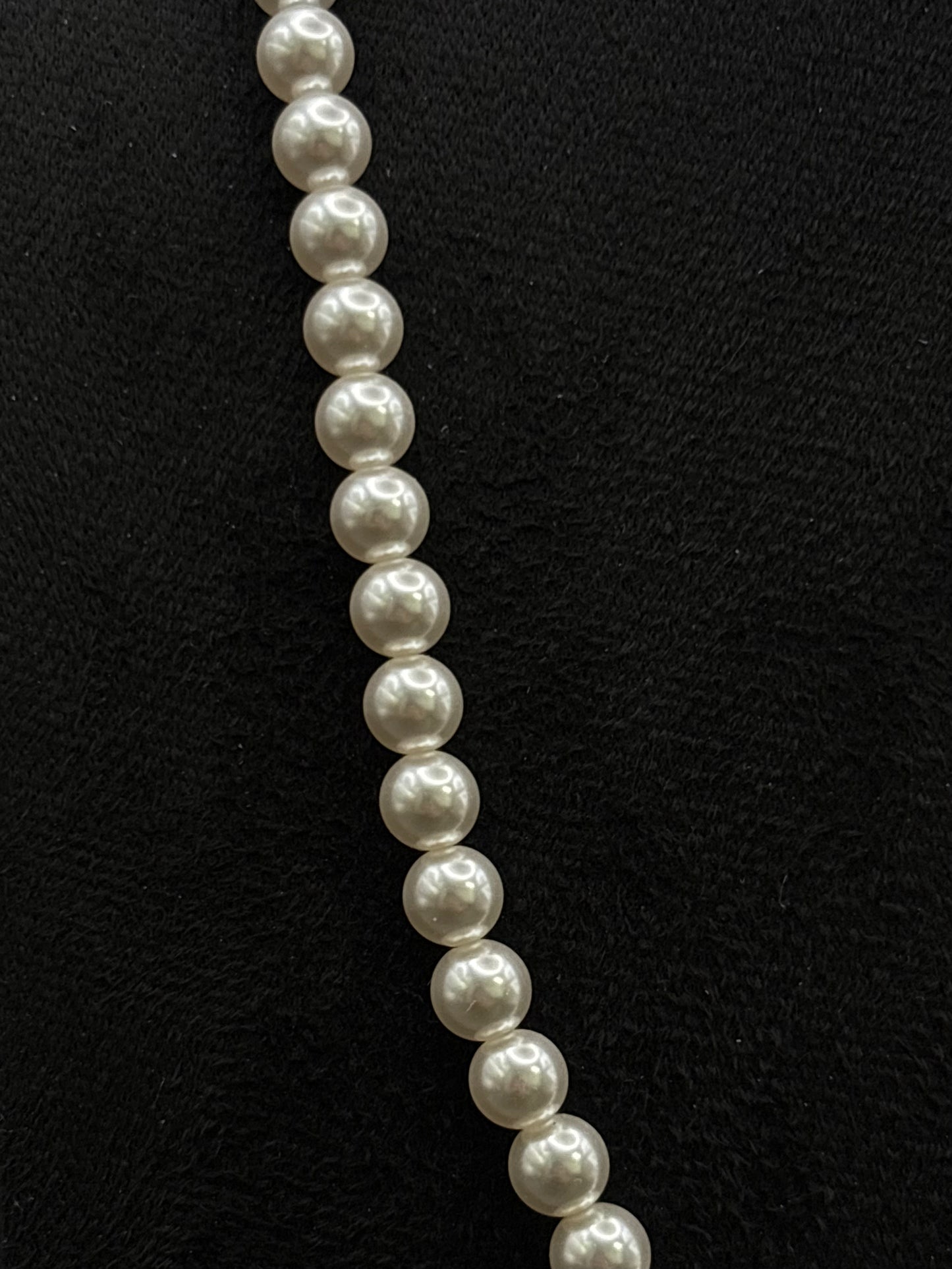 Elegante Perlenkette aus 925 Sterling Silber mit weißen Perlen