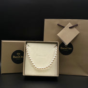 Elegante collana di perle in argento 925 - 45 cm