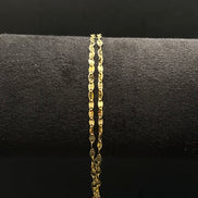 Doppelreihiges Armband aus vergoldetem 925 Sterling Silber