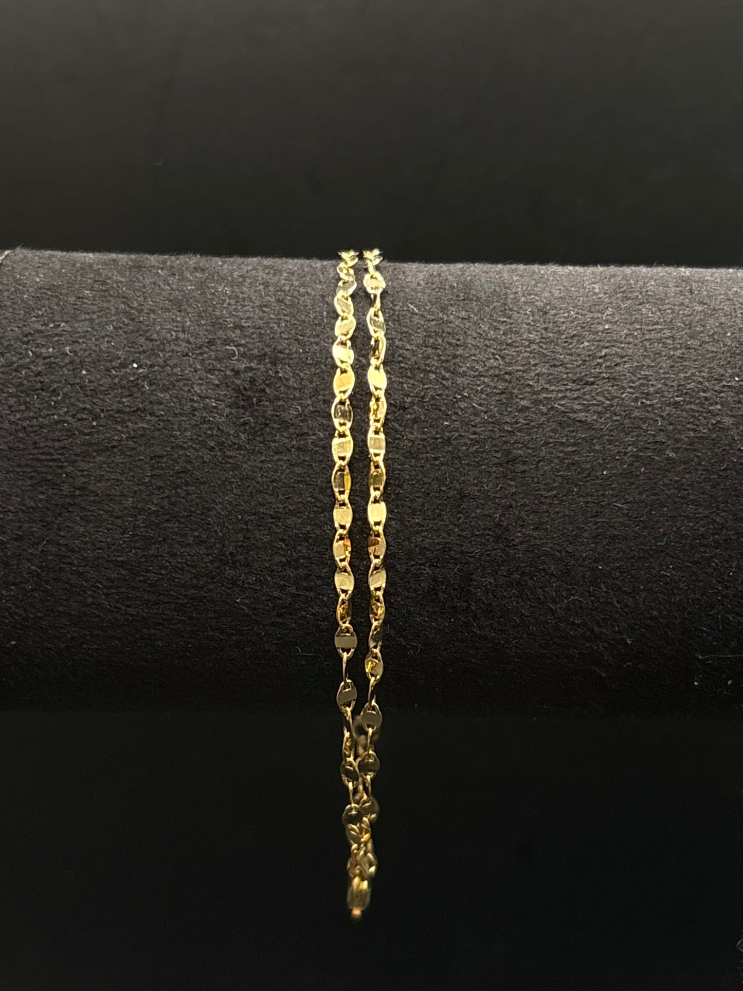Doppelreihiges Armband aus vergoldetem 925 Sterling Silber