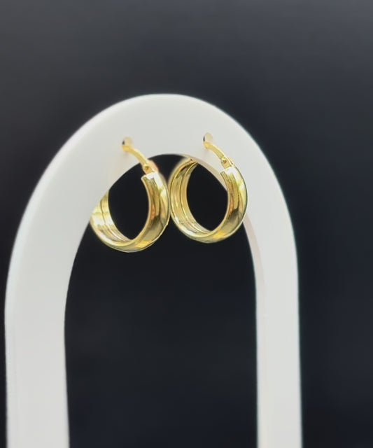 Creolen aus 925 Sterling Silber vergoldet